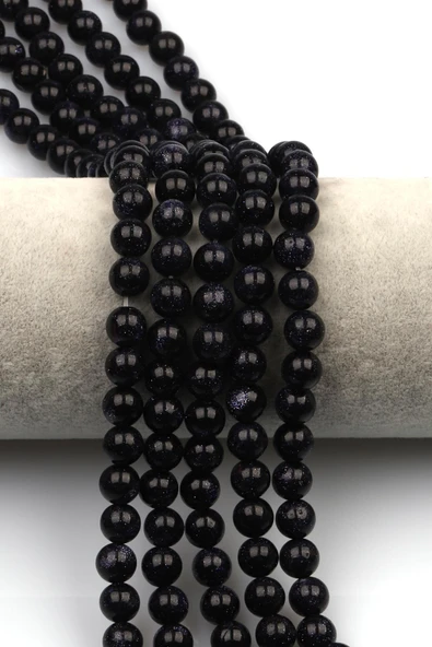 Mavi Yıldız Taşı Doğal Taş Dizi 8 mm Küre Kesim ürün görseli 1