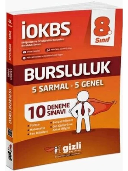 Gizli Yayınları 8. Sınıf İOKBS Bursluluk 10 Deneme Sınavı ürün görseli 1