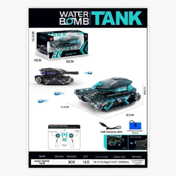Nessiworld HD5011 2 4G Su Atan Tank -Gepettoys ürün görseli 1