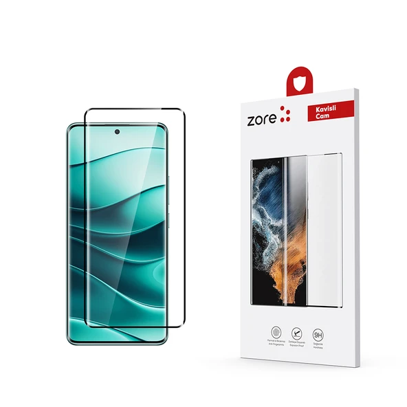 Redmi Note 14 Pro 5G Uyumlu Tam Yapışan Eğimli Cam Ekran Koruyucu ürün görseli 1