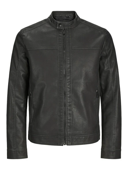 Jack Jones Warner Washed Pu Suni Deri Erkek Ceket 12273244 ürün görseli 1