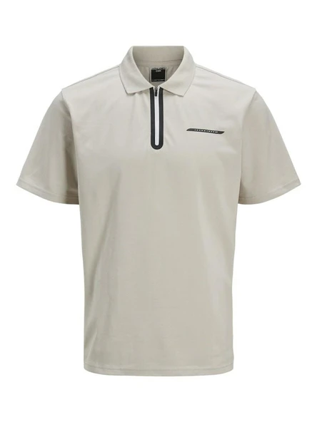 Jack Jones Fusıon Pıque Fermuarlı Polo Yaka Erkek Tişört 12273127 ürün görseli 1
