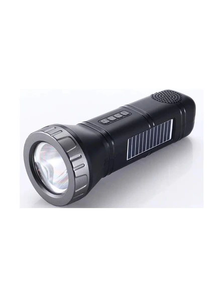 UltraTekno AI-112 Güneş Panelli Kamp Tipi Outdoor El Feneri Bluetooth Hoparlör Fm Radyo Acil Durum Feneri ürün görseli 1