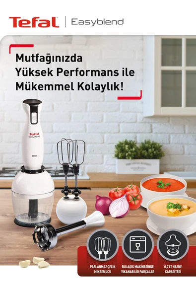TEFAL HB1811 Easyblend Blender Seti 1000 W - Resim 5