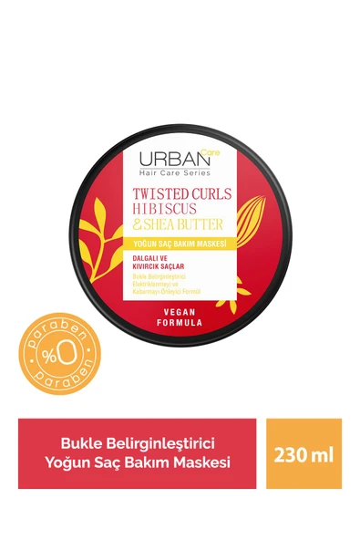 Urban Care Twisted Curls Hibiscus Shea Butter Yoğun Saç Bakım Kremi 230 ml ürün görseli 1