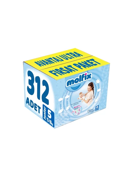 Molfix 5 Beden Junior 312'li Bebek Bezi ürün görseli 1