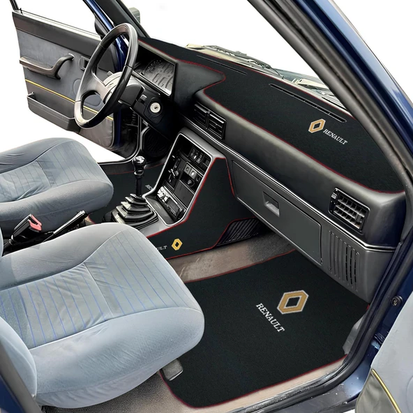 Renault Broadway R9 /11 Spring Fairway Flash Oto Halı Paspas Torpido Vites Konsol Koruma Halı Seti ürün görseli 1