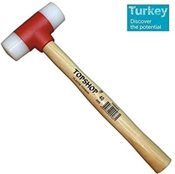 Topshop 09465 Ağaç Saplı Plastik Tokmak 50 mm ürün görseli 1