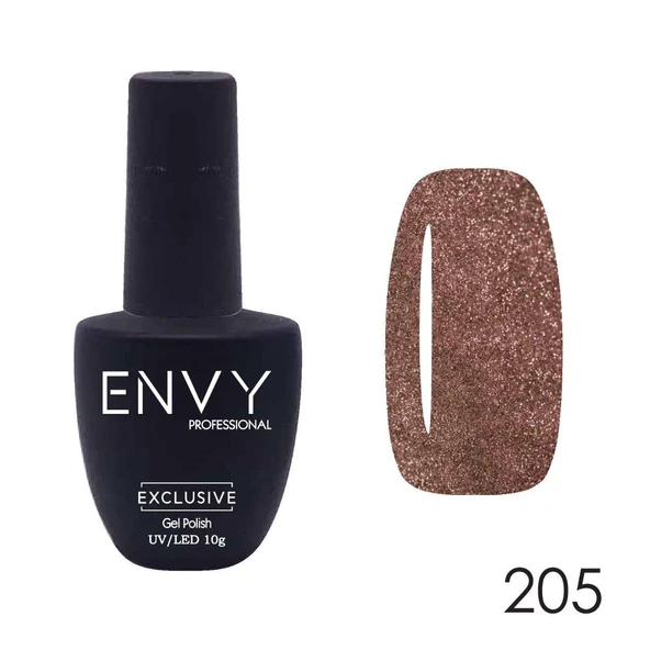 Envy Kalıcı Oje Exclusive Parlak Simli Kahve 10gr No:205 ürün görseli 1