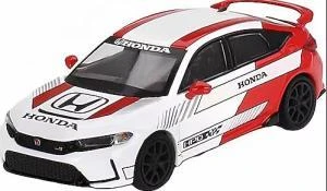 Mini GT 721 Honda Civic Type R #2 2023 Pace Car White Model Araba ürün görseli 1
