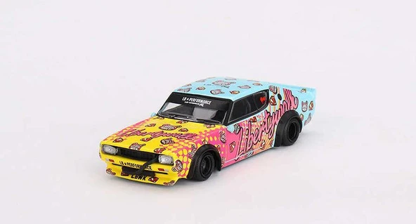 Mini GT 698 Nissan Skyline Kenmeri Liberty Walk KUMA RHD Model Araba ürün görseli 1