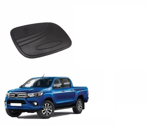 Toyota Hilux Uyumlu Depo Kapağı Siyah ABS 2016 Sonrası Black ürün görseli 1