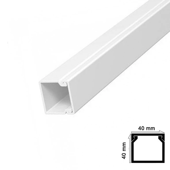 Kablo Kanalı 40x40 mm 2 Metre - Resim 4