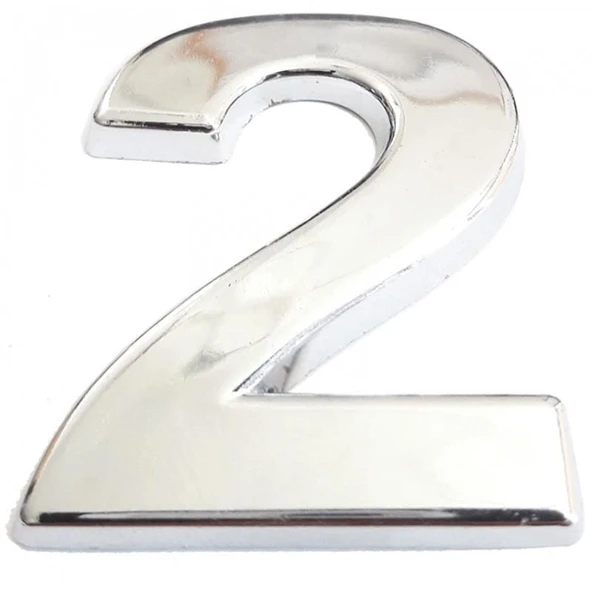 Cemax Krom Yapışkanlı 2 Rakamı 5 cm - Resim 3