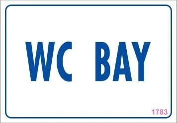 WC Uyarı Levhası 17,5x25 KOD:1783 - Resim 6