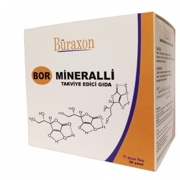 BURAXON BOR GIDA TAKVİYESİ ,VİTAMİN &MİNERAL TAKVİYE EDİCİ GIDA -30 ŞASE boron supplement ürün görseli 1
