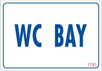WC Uyarı Levhası 17,5x25 KOD:1783 ürün görseli 1