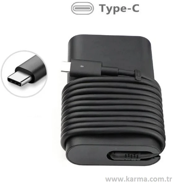 Dell 30W Type-C Notebook Adaptörü (USB-C) Muadil (20V 1.5A 12V 2A 5V 2A Uyumlu) ürün görseli 1