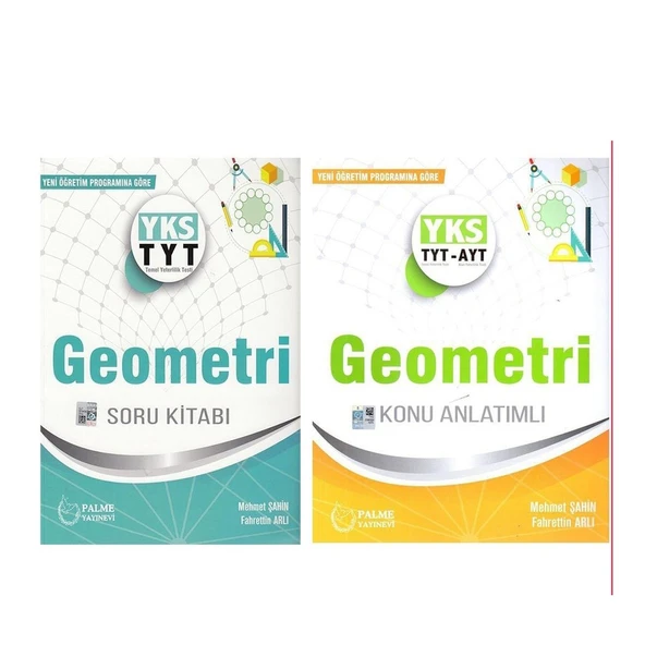 Palme Yayınları TYT Geometri Soru ve TYT AYT Geometri Konu Seti 2 Kitap ürün görseli 1