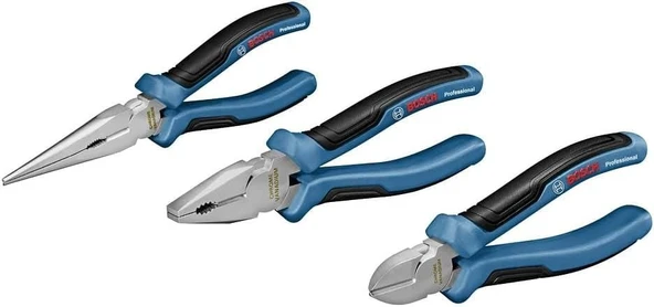 Bosch 3 Parça Alet Seti Pense Yan Keski Kargaburun ürün görseli 1