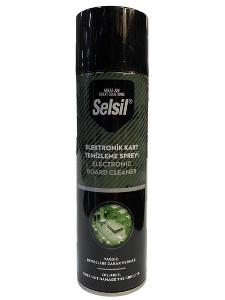 Selsil Elektronik Kart Temizleyici Sprey 500 ml Yağsız ürün görseli 1