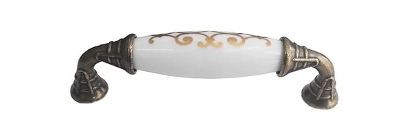 Klasik Silindir Kulp Antik Sarı 96 mm - Resim 5