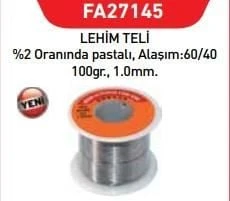 Fastbond 27145 Lehim Teli 1 mm 100 gr - Resim 2