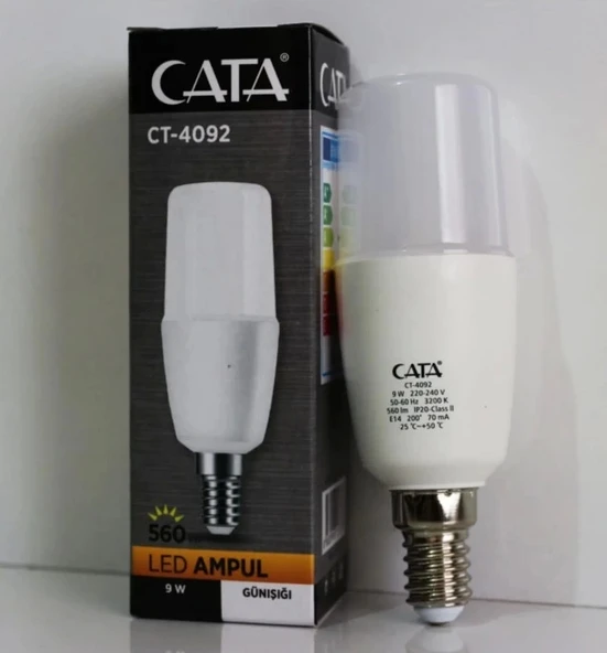CATA 8W Mum Tip Led Ampul E-14 Duylu 3200K Günışığı ürün görseli 1