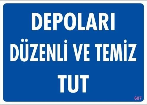 Depolama Uyarı Levhası 25x35 KOD:607 - Resim 5