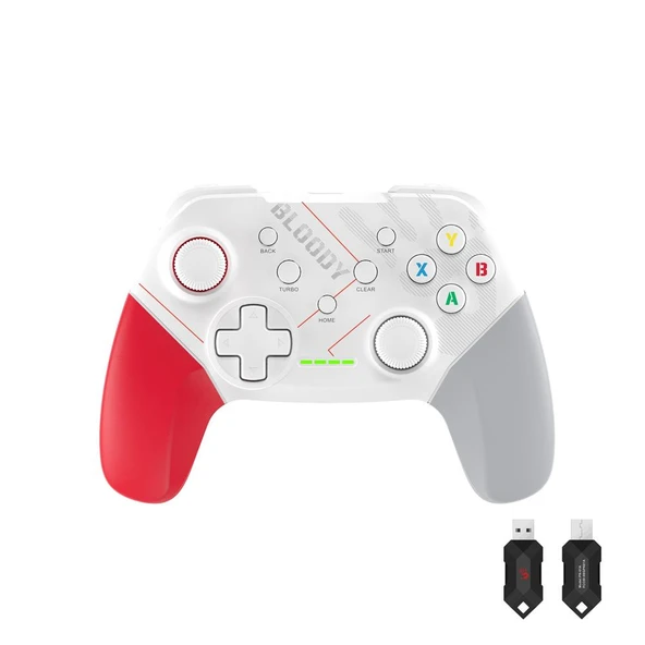 A4 Tech Bloody Gpw50 2.4Ghz Kablosuz&Usb Pc Android Ps3 Sports White Beyaz GamePad ürün görseli 1