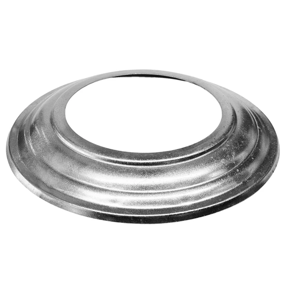 Yuvarlak Galvanizli Gri Soba Boru Aynası Çemberi Halkası Kapağı 13*23cm ürün görseli 1