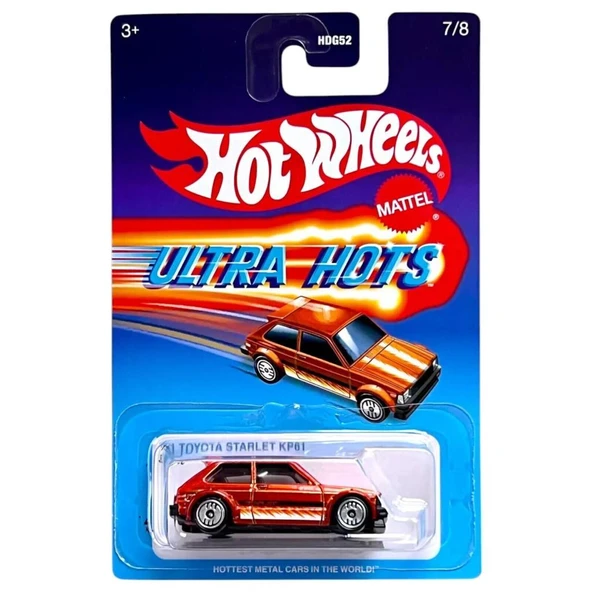 Hot Wheels Ultra Hots Tekli Arabalar HDG52 -  91 TOYOTA STARLET KP61 JBY66 ürün görseli 1
