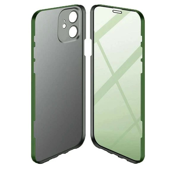 iPhone 11 Kılıf 360 Tam Koruma Lüx Led Kapak ürün görseli 1