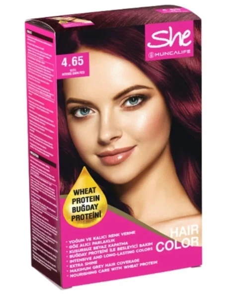 She Natural Color Saç Boyası 4.65 Kızıl - Saç Boyası 27715 ürün görseli 1