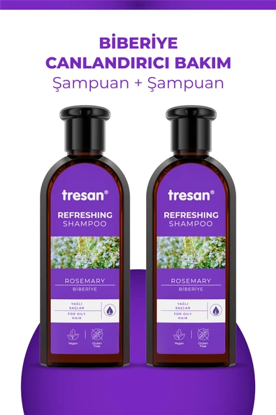 Biberiye Canlandırıcı Bakım Şampuanı 300 ml X 2 Adet ürün görseli 1