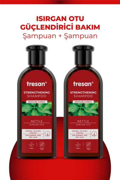 Isırgan Otu Dökülme Karşıtı Şampuan Normal Ve Kuru Saçlar Için 300 ml X 2 Adet ürün görseli 1