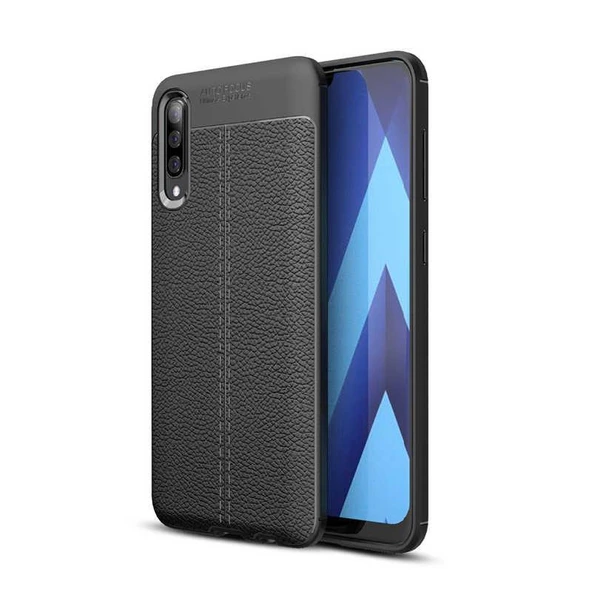 Galaxy A50 / A30S Kılıf Deri Desenli Kamera Korumalı Silikon ürün görseli 1