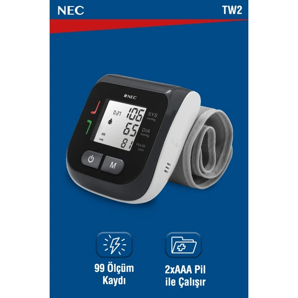NEC-TW2 BİLEKTEN TANSİYON ALETİ - Resim 2