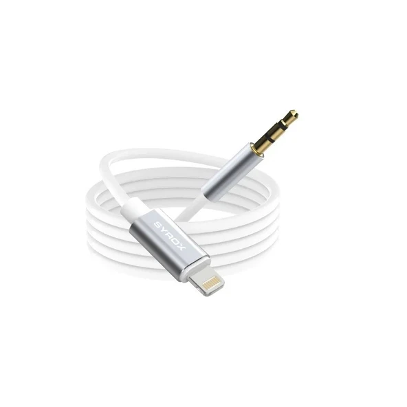Syrox DT24L-J Lightning to Jack 3.5 mm Kulaklık Dönüştürücü Tüm İos Telefonlar İle Uyumlu Aux Dönüştürücü ürün görseli 1
