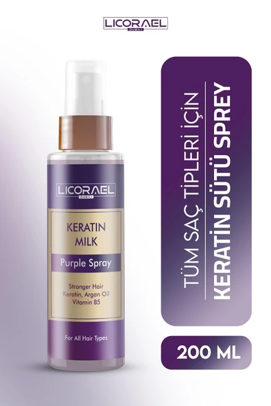 KERATİN Sütü Argan Yağlı ve Vitamin B5 Terapisi 200 ML ürün görseli 1