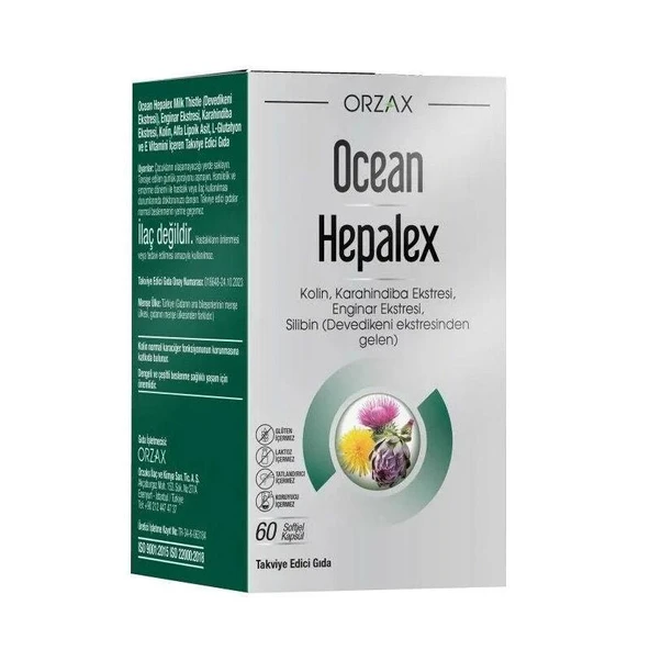 Orzax Ocean Hepalex Takviye Edici Gıda 60 Kapsül ürün görseli 1