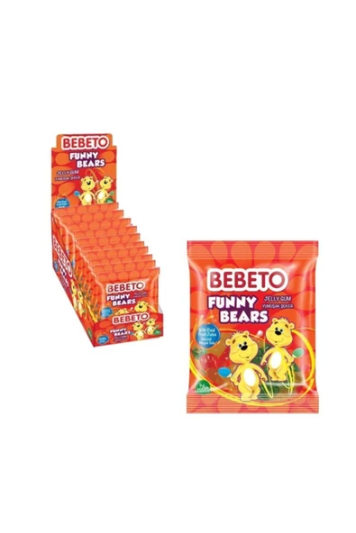 BEBETO Funny Bears 80 Gr X 12 Ad ürün görseli 1