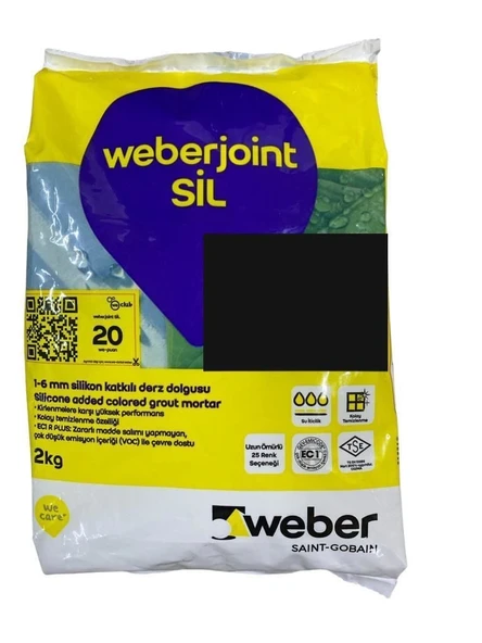 Weber Joint Sil 413 Siyah Derz Dolgu 2 Kg ürün görseli 1