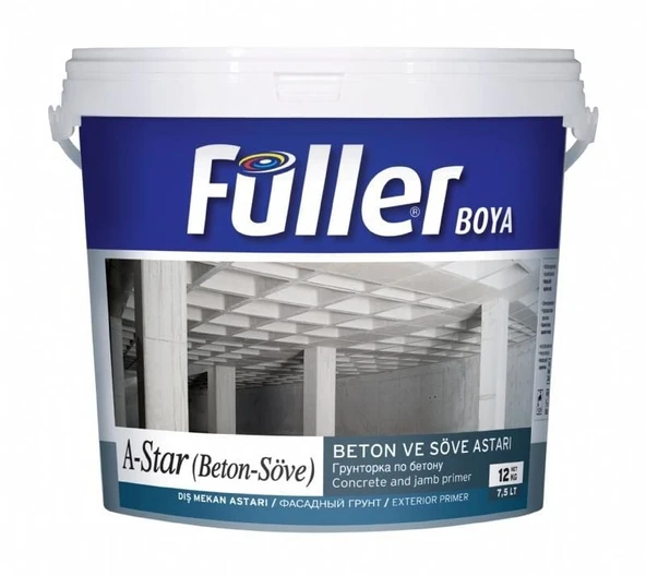 Füller A-Star Brüt Beton Söve Astarı 3,5 Kg Açık Mavi ürün görseli 1