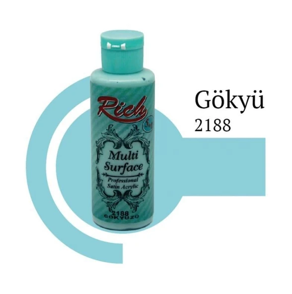 Rich Multi Surface 2188 Gökyüzü Akrilik Boya 120 cc ürün görseli 1