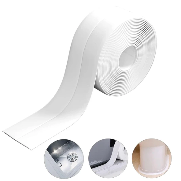 1 Adet Banyo Mutfak Lavabo Küvet Su Sızdırmaz Kenar Bant Sıvı Geçirmez 3.2 Metre ürün görseli 1