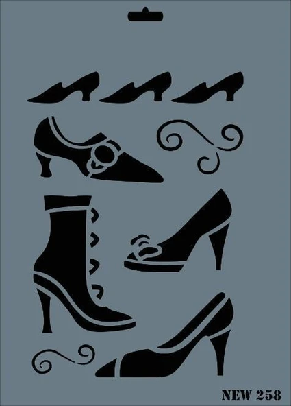 Rich New Seri N-258 Stencil 35x25 cm ürün görseli 1