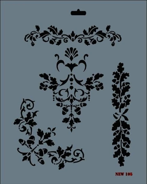 Rich New Seri N-105 Stencil 35x25 cm ürün görseli 1