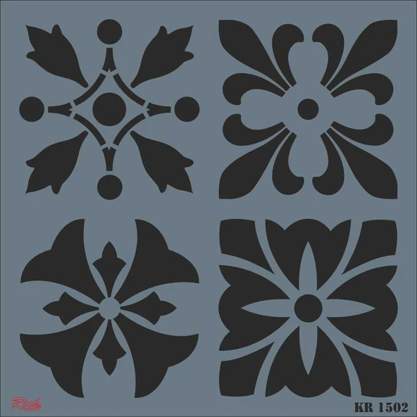 Rich KR 1502 Fayans Stencil 30X30 cm ürün görseli 1