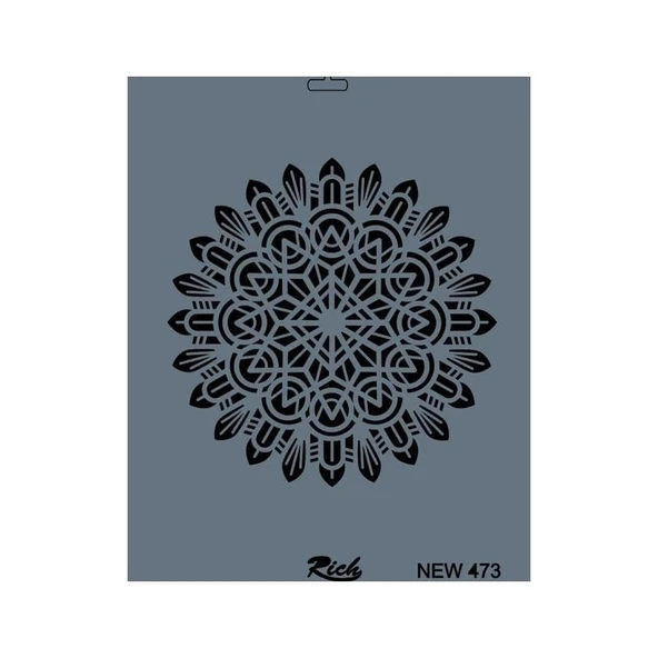 Rich New Seri N-473 Stencil 35x25 cm ürün görseli 1